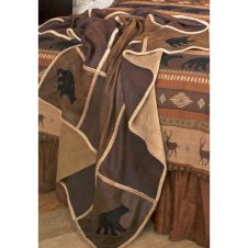 Black Bear Grid Throw