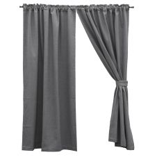 Bluestone Drape Panel & Tieback Set