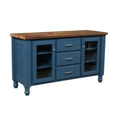 Brighthouse Barn Wood Server - Royal Blue Base Finish