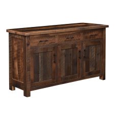 Bristol 3 Drawer Barn Wood Buffet - Glaze #3 Finish