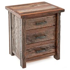 Copper Canyon 3 Drawer Barn Wood Nightstand