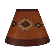 Rustic Brown Southwest Diamond Lampshade