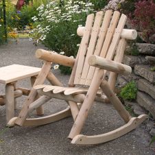 Contoured Comfort Cedar Log Rocking Chair