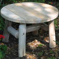 Rustic Round Coffee Table
