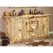 Cedar Lake Logger Vanity Close-up