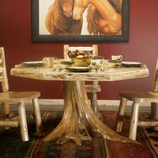 From the Shire Octagon Table in clear finish (High Gloss Finish is a Special Order)