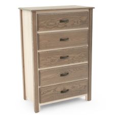 Rustic Harmony Red Oak and Ambrosia Maple 4 Drawer Chest