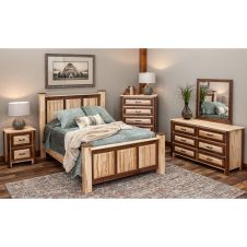 Contemporary Cabin Maple & Walnut Bedroom Collection