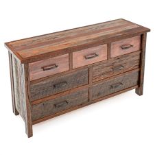 Copper Canyon 7 Drawer Barn Wood Dresser