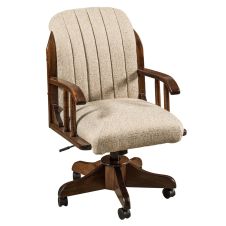 Dashing Delray Upholstered Office Chair - Kevco Chair Base - Standard Casters - (Pictured Upholstery Not Available)