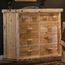 Cedar Lake Lodge 10 Drawer Dresser--Clear finish