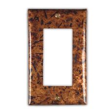 Distressed Light 1 Rocker/GFI Copper Switch Plate