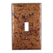 Distressed Light 1 Toggle Copper Switch Plate