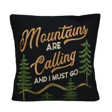 Painted Bear Mountain Decorative Pillow
