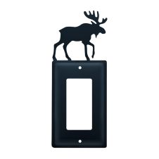 Wrought Iron Moose Single GFI Cover