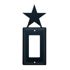 Wrought Iron Star Single GFI Cover