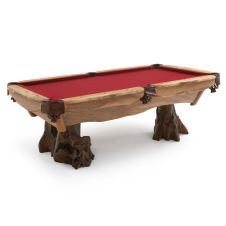 Elk Lake Natural Wood Stump Pool Table-Dark Stumps