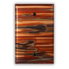 Enchantment Horizontal 1 Blank Copper Switch Plate
