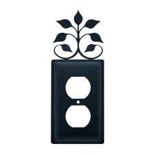 Wrought Iron Leaf Fan Single Outlet Cover