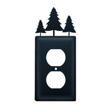 Wrought Iron Pine Single Outlet Cover