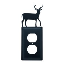 Wrought Iron Deer Single Outlet Cover