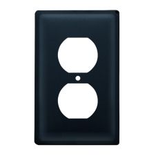 Wrought Iron Plain Single Outlet Cover