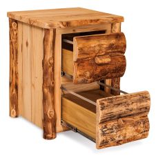 Aspen Highlands 2 Drawer File Cabinet W/ Drawers Open