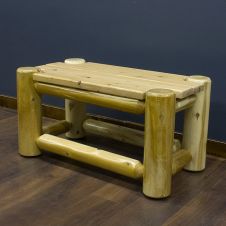 rectangle rustic coffee table in Clear Finish
