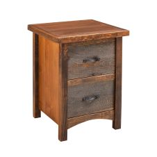 Gold Fields Barn Wood 2 Drawer Nightstand