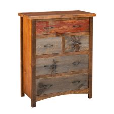 Gold Fields Barn Wood 5 Drawer Chest