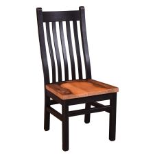 Golden Gate Reclaimed Dining Side Chair - Ebony Chair Frame Finish