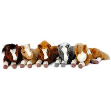 Plush Lying Colts: Bay, Palomino, Sorrel, Appaloosa, Paint