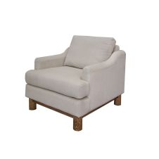 Olimpia Upholstered Arm Chair, Shown in Marble Fabric