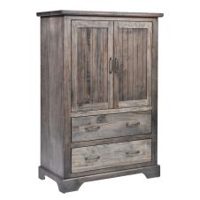 Kimberley Weathered Maple Armoire - Carbon Finish