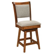 Kimberly Modern Upholstered Bar Stool - Swivel