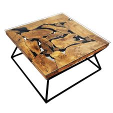 Urban Organic Chic Teak Cocktail Table - 32" Square