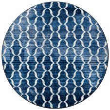 Lattice Blue Area Rugs