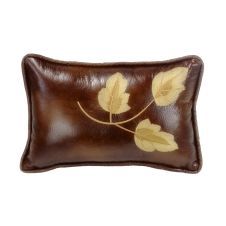 Highland Lodge Embroidered Leaf Pillow