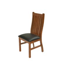Modern Reclaimed Wood Dining Chair - Light Finish