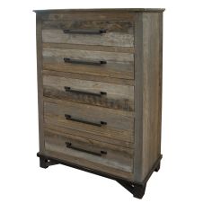 Loft Brown 5 Drawer Urban Barnwood Chest