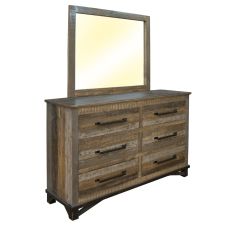 Loft Brown 6 Drawer Urban Barnwood Dresser