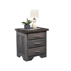 London Fog Modern Barn Wood Nightstand