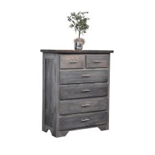London Fog Modern Barn Wood 6 Drawer Chest