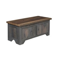 London Fog Modern Barn Wood Blanket Chest