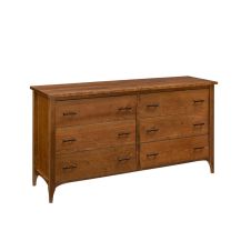 Malibu Rustic 6 Drawer Dresser 