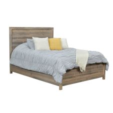 Midland Modern Rustic Barn Wood Bed - Ol' Yeller Finish
