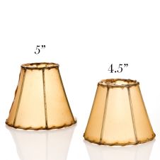 Rustic Rawhide Mini Chandelier Lampshades
