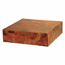 Modern Cube Hammered Copper Coffee Table