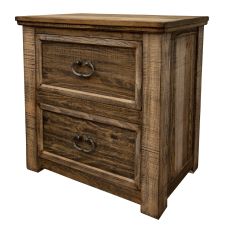 Montana Contry 2 Drawer Barnwood Nightstand 