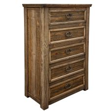 Montana Country 5 Drawer Barnwood Chest